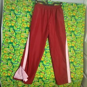 women's track pants M GOOD SHAPE Red